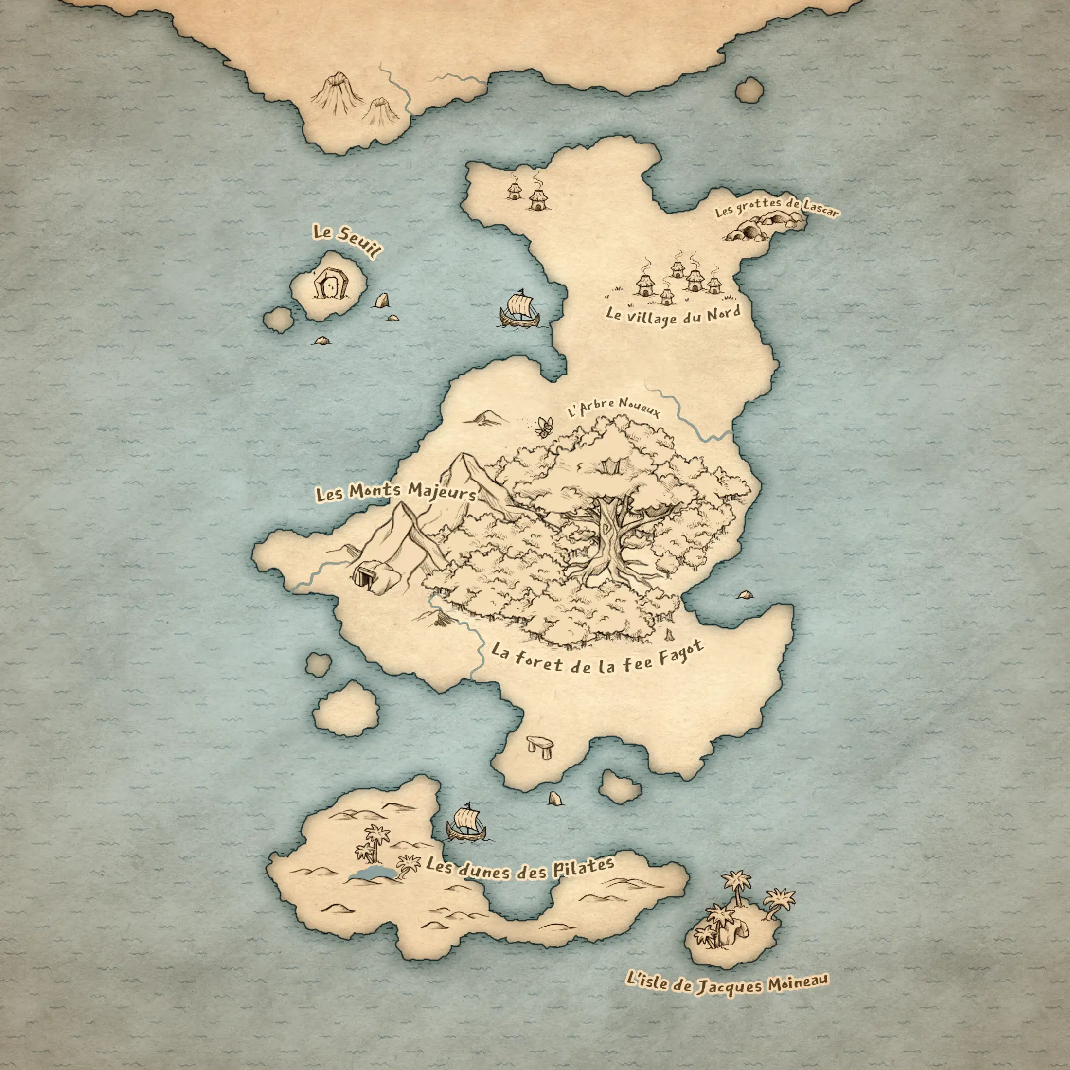 Carte du monde de Raikee